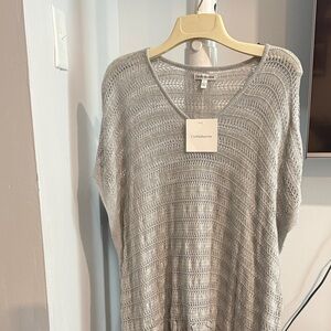 Croft & Barrow Light Gray Knit Sweater